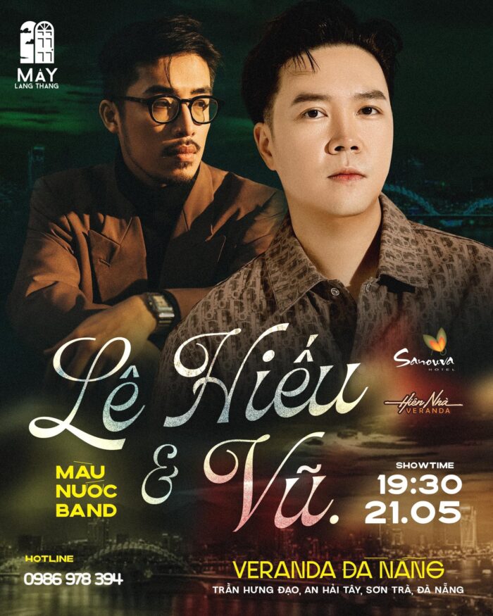 Lịch diễn Liveshow Mây Lang Thang Đà Nẵng tháng 5